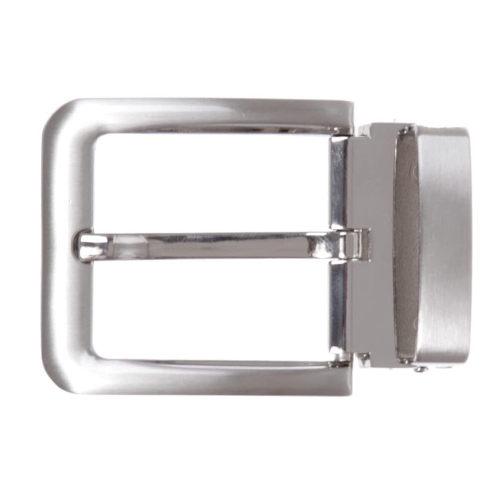 5006 1 5/8" 40mm Nickel Free Square Rectangular Clamp Belt Buckle, Satin
